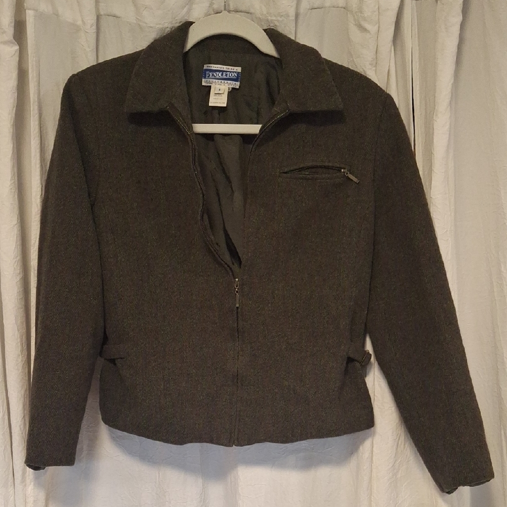 Vintage Pendleton "Knockabout" Dark Brown Wool Jacket